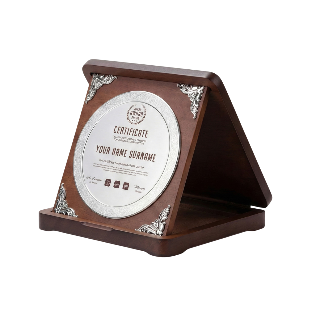 AD-SHL-MARY-01 Custom Wood Crafts Wooden Wall shields Trophy Plaque Award