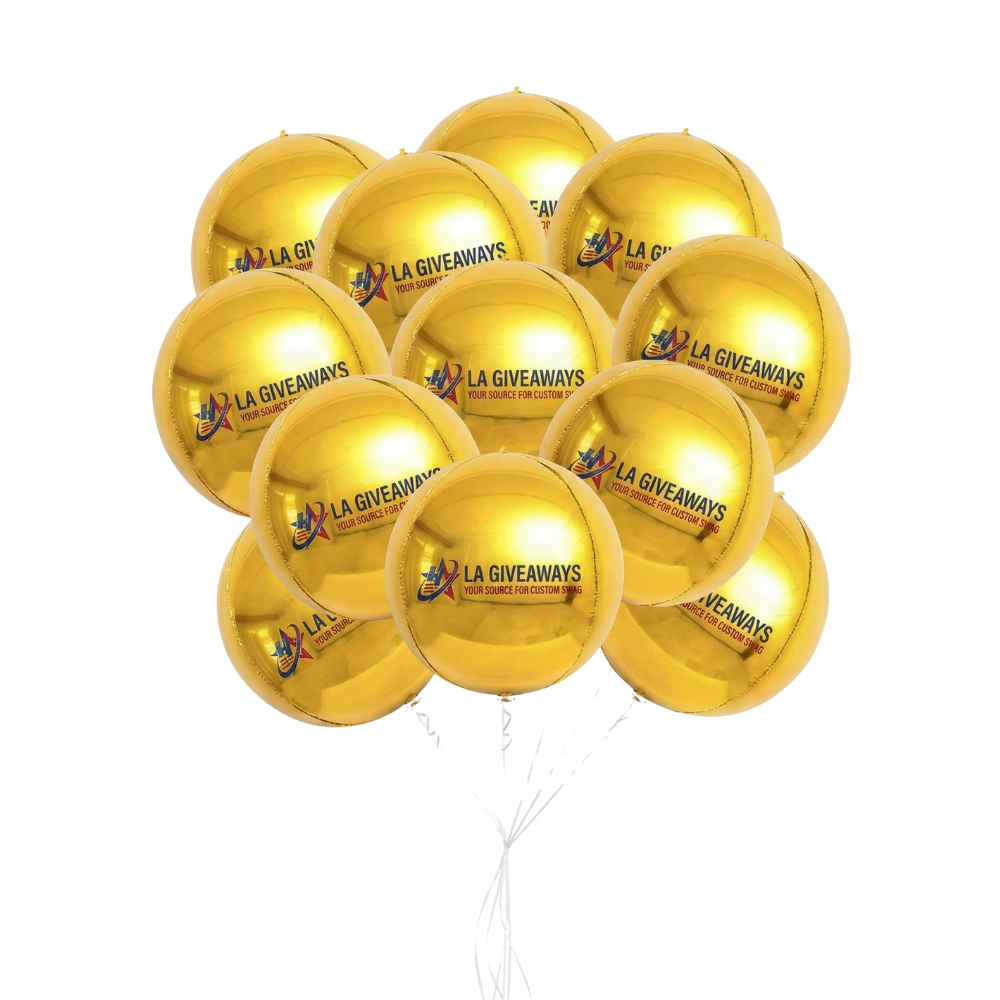 BL-AFB-MARY-01 22 Inch Round Aluminum Foil Balloon Metallic Gold Balloons