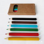 Mini Colored Pencil Set With Logo Printed Paper Colour - Image 2