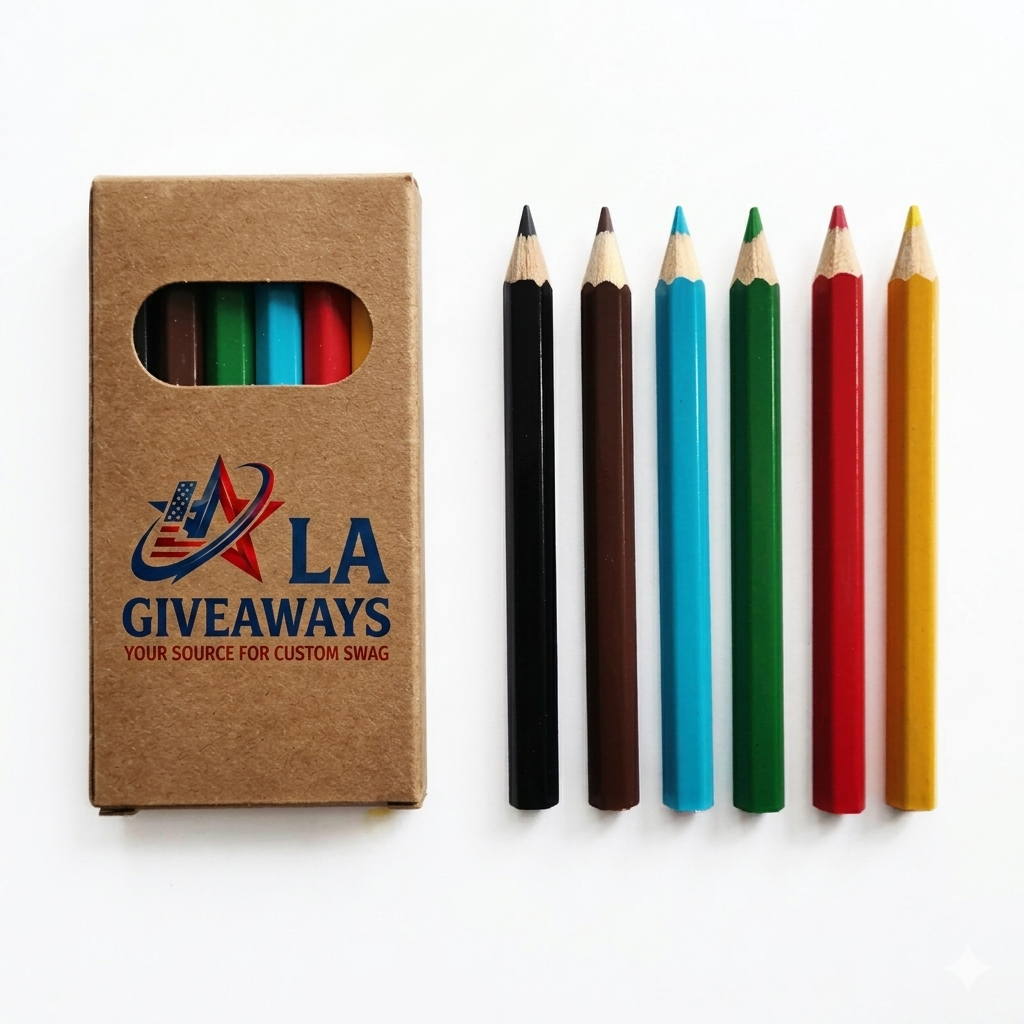 CB-box-Esh-01 (4) Mini Colored Pencil Set With Logo Printed Paper Colour - Image 1