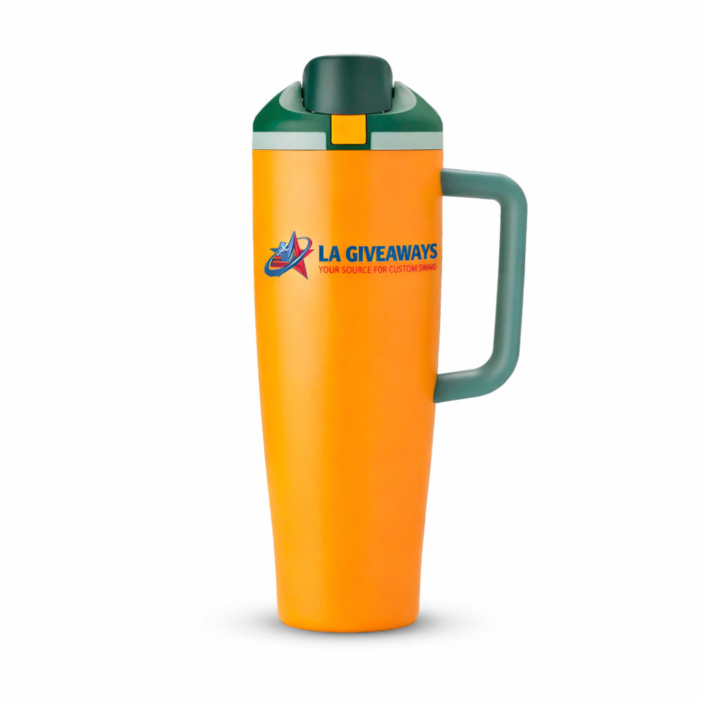 CE-DC-UZA-02 1 Custom Logo 40oz Tumbler Travel Mug With Straw Insulated Wat - Image 1