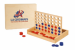 Educational Connect Four Wood Line Board Game Wooden To