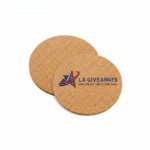 Natural Cork Board Coaster 10 Cm - Image 2