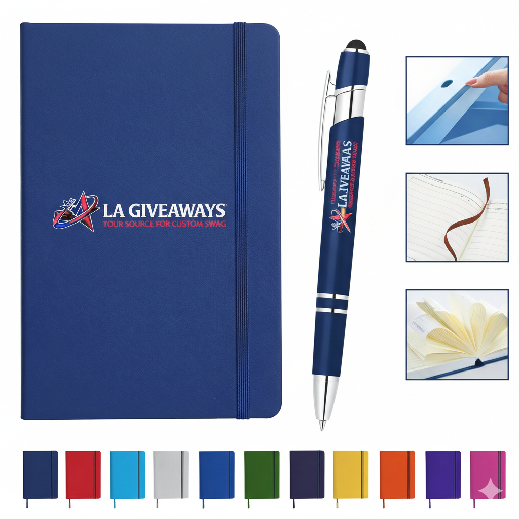 Gemini_Generated_Image_qdqz00qdqz00qdqz (1) PU Soft Cover Notebook & Stylus Pen Set - Image 1