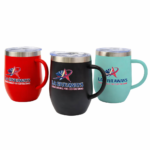 12oz Stainless Steel Powder Coated Insulated Egg Shape Mugs