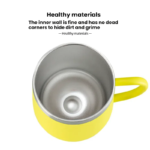 12oz Stainless Steel Powder Coated Insulated Egg Shape Mugs - Image 3