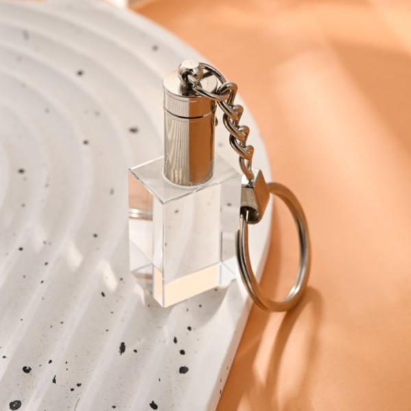 Crystal Custom Shaped Key Chains w/LED Light