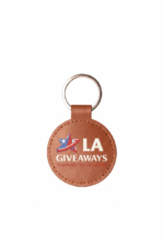 Leather Round Shaped Keychain - Image 8
