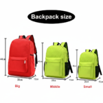 Custom Logo for Oxford Material Zipper Backpacks for Kids an - Image 3