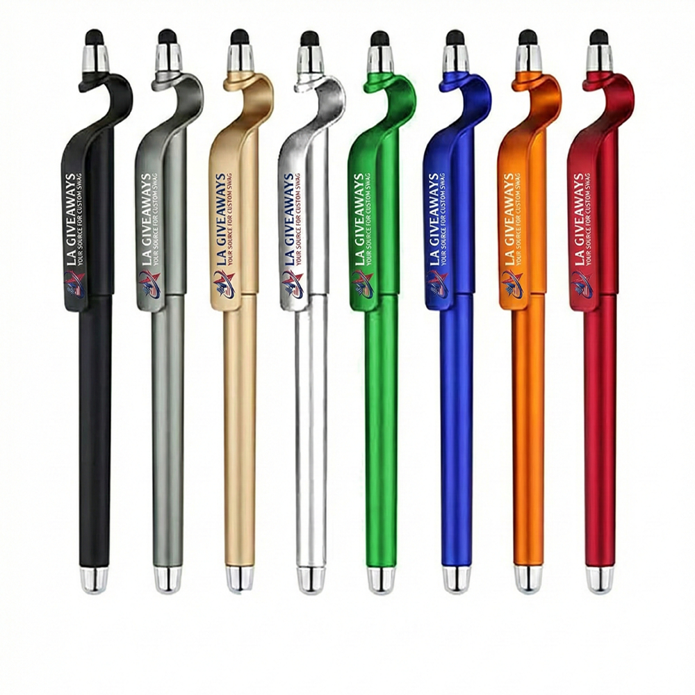 OS-PEN-SAM-02 Phone Stand Stylus Gel Ballpoint Pen - Image 1