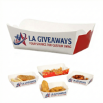 Paper Food Trays Disposable - 100 Pack
