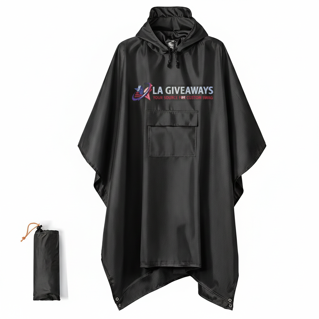 SE-RP-UZA-01 3 in 1 Outdoor Raincoat Hooded Sleeve Waterproof Rain Poncho - Image 1