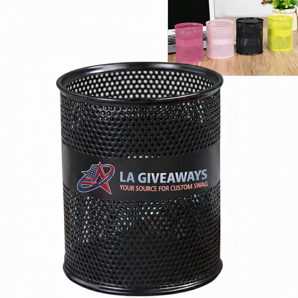 SOS-PH -UZA-02 1 Custom Metal Mesh Pen Holder Desk Organiser - Image 1