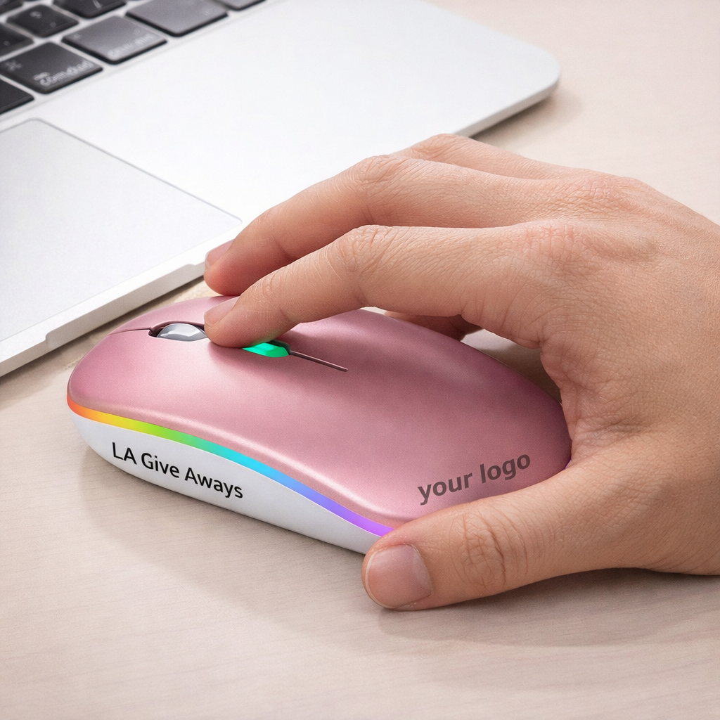 TC-mous-Esh-03 RGB Wireless Mouse Slim Ergonomic Type-C Promotional Gift - Image 1