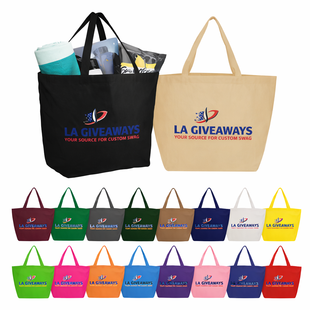 BG-BG-SAM-09 (1) Non-Woven Shopper Tote - Reusable Promotional Bag