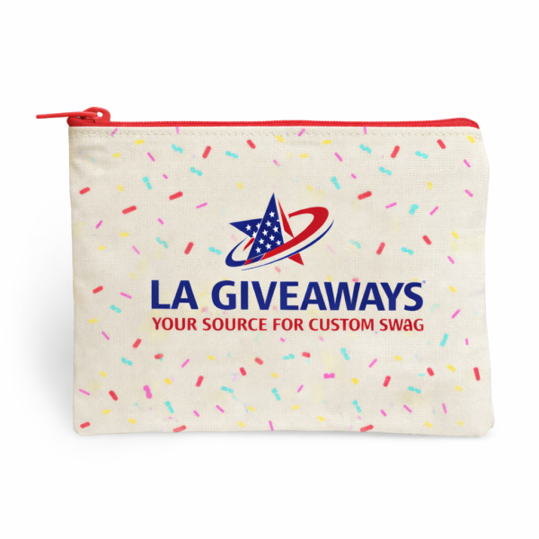 Canvas Zipper Pouch - Compact Promotional Organizer
