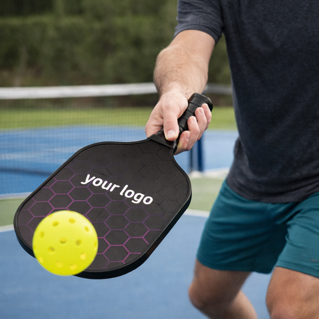 GE-game-Esh-05 (1) Custom 13mm Thickness Glass Fiber Pickleball Paddle - Image 1