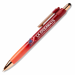 Full Color Ombre Monroe Stylus Pen with Rose Gold Trim