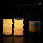 Folding Paper Lamp ABS Night Rechargeable LED Lights Custom - Image 2