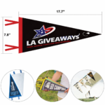 Custom Felt Pennant - Full Color Promotional Banner