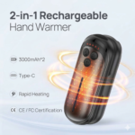 6000mAh Portable Rechargeable Hand Warmers 2-Pack for winter