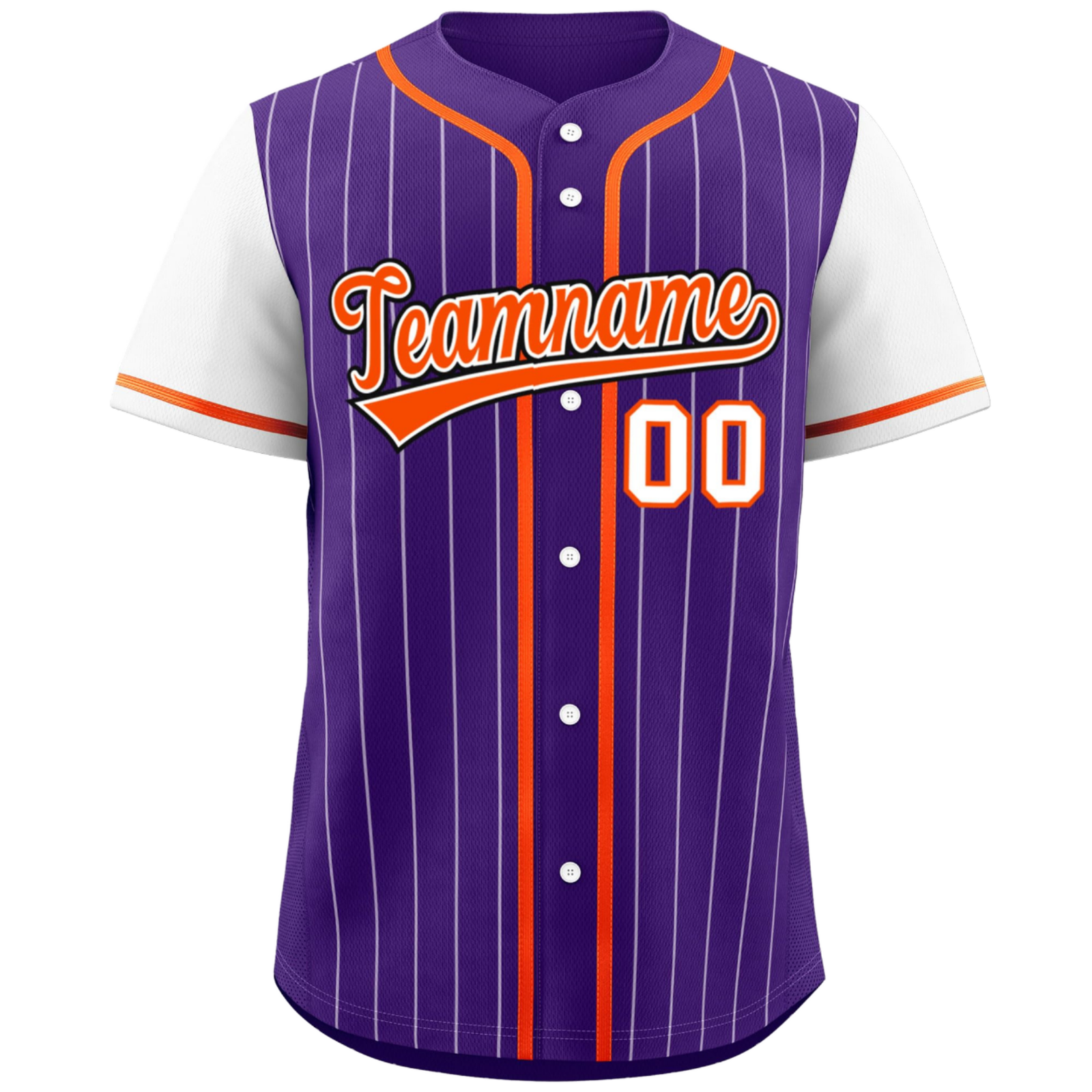 SOA-SJ-UZA-01 1 Stripe Baseball Jersey Button - Image 1