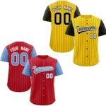 Stripe Baseball Jersey Button - Image 5