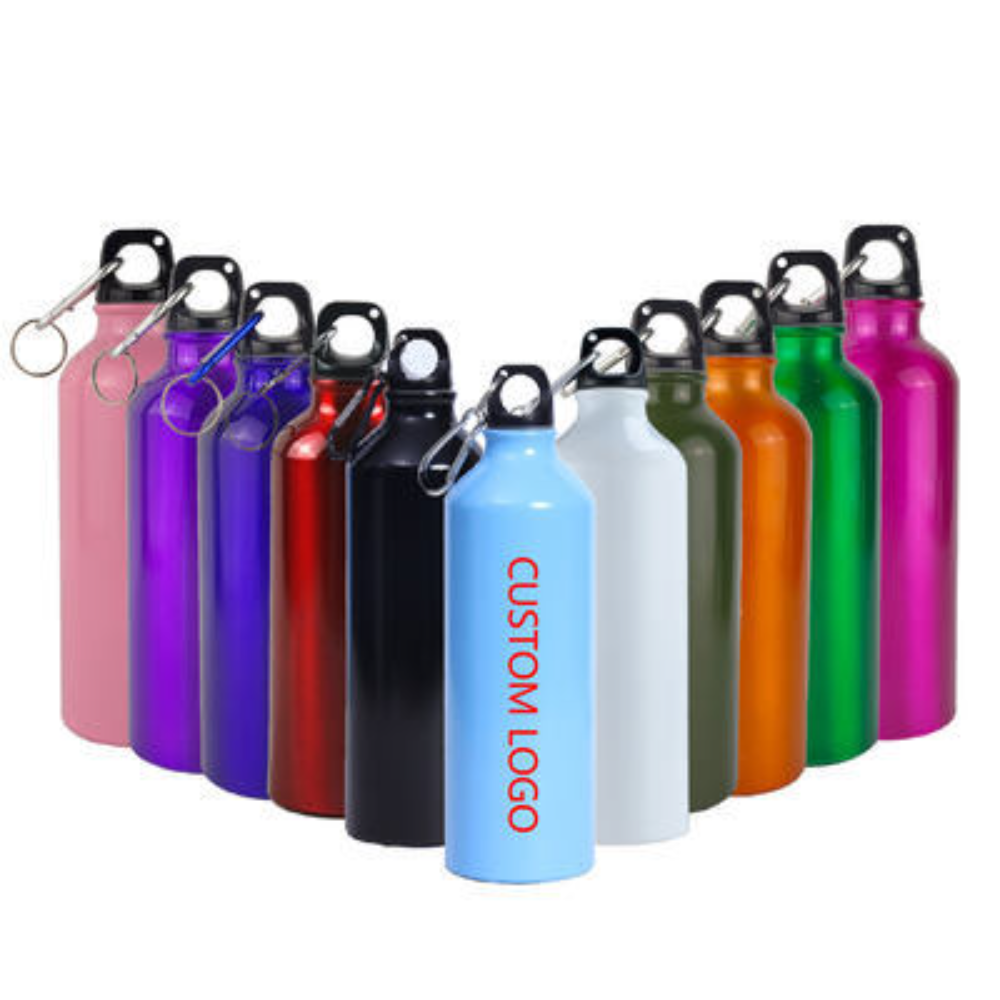 DW-PB-ESH-03 CARABINER METAL WATER BOTTLE 500ML & 600ML & 750ML. - Image 1