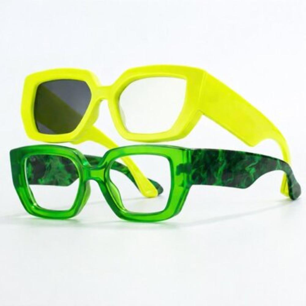 EW-BSG-ESH-02 Square Glasses Vintage Eyewear Sunglasses - Image 1