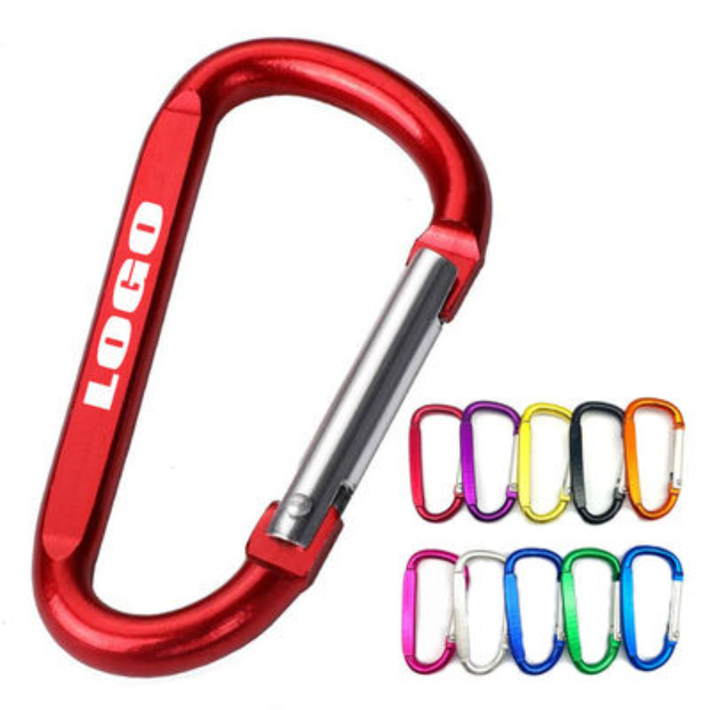 KC-KC-ESH-05 6CM 2.3INCH FLAT D-RING KEYCHAIN HOOK KARABINER - Image 1