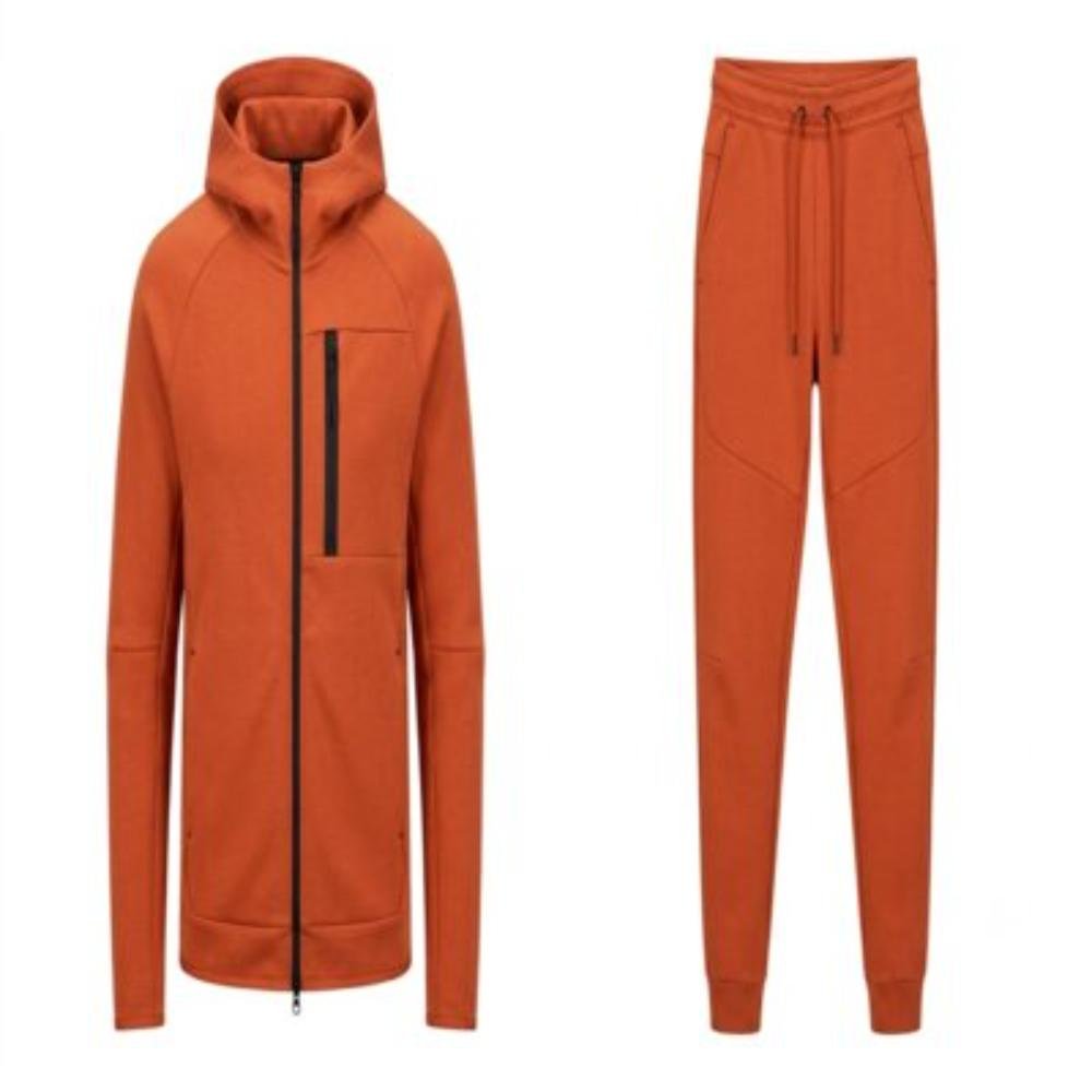 SW-SHIRT-ESH-02 Sports Sweatsuit Sportswear Zip-Up Hood Jacket & Jogger Tracksuit Set - Image 1