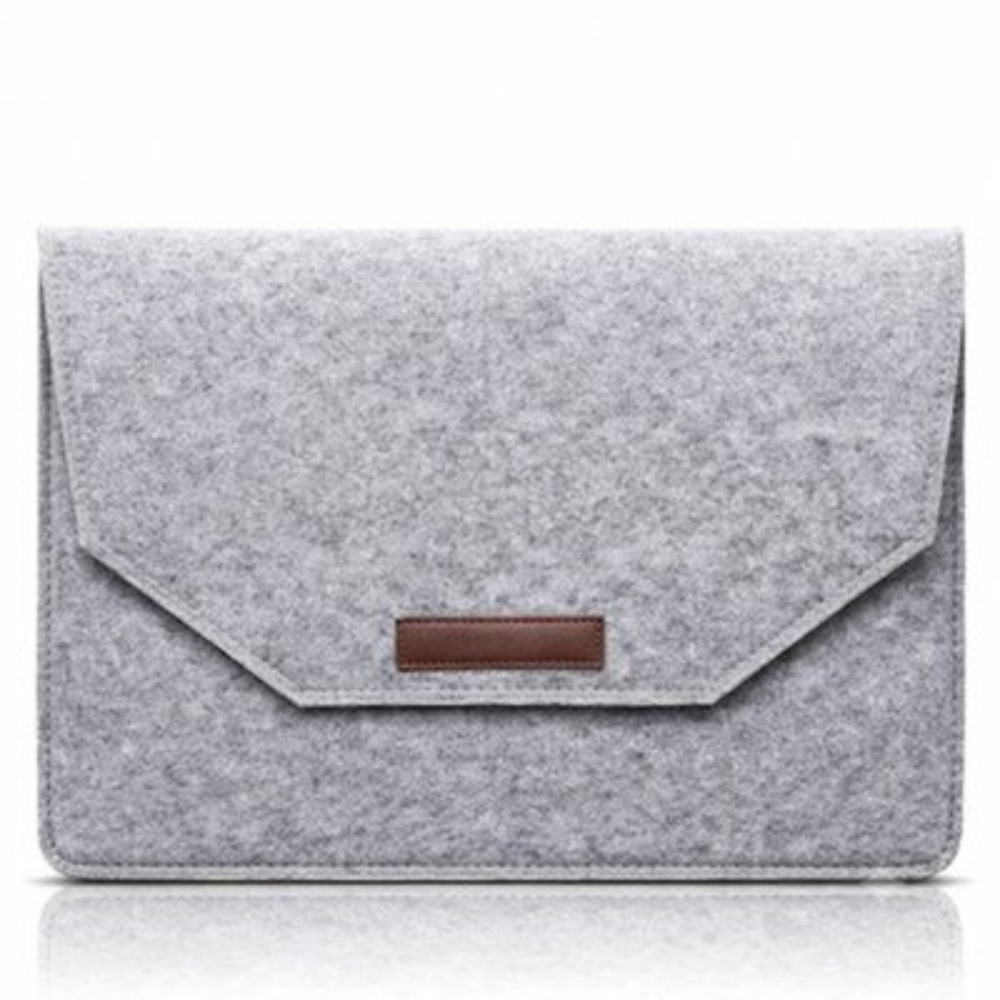 TB-BAG-ESH-14 CUSTOM SUSTAINABLE LAPTOP SLEEVE FELT COSMETICS BAG. - Image 1