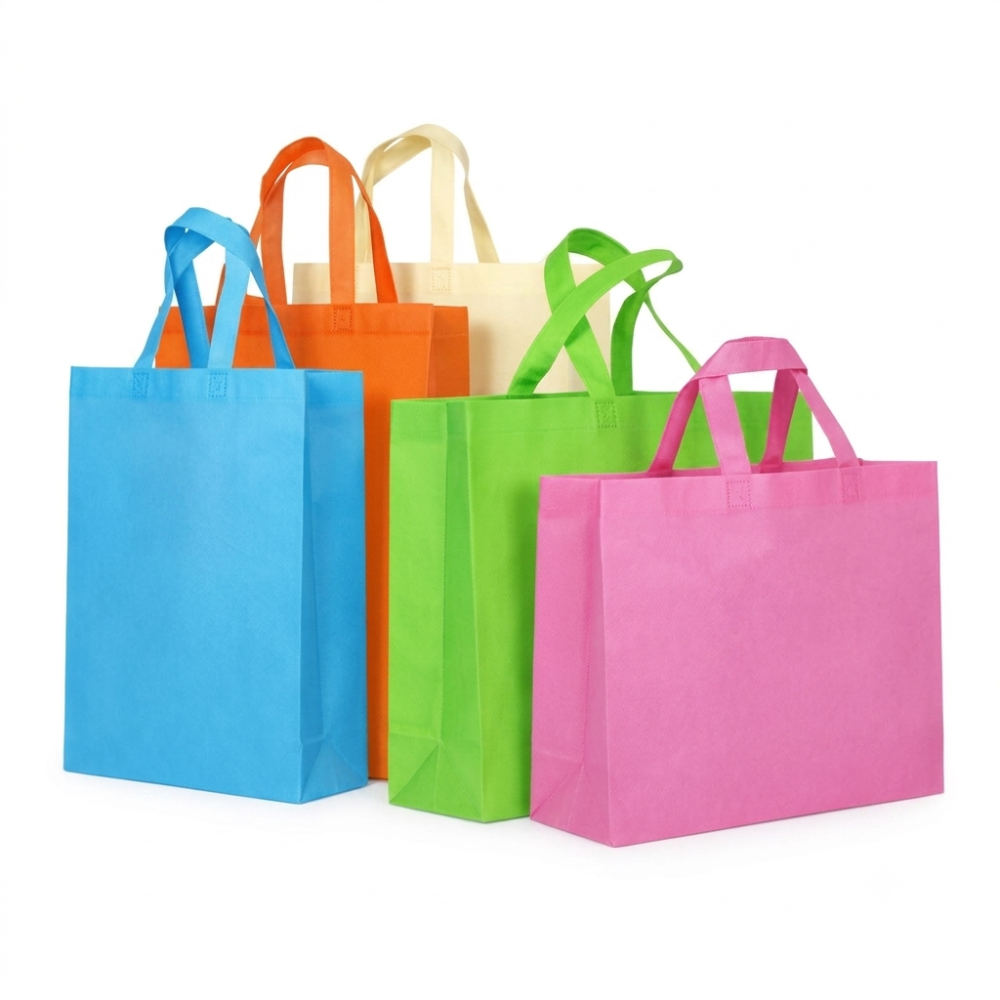 TB-BAG-ESH-21 CUSTOM REUSABLE TOTE RECYCLED ECO NON WOVEN BAG. - Image 1